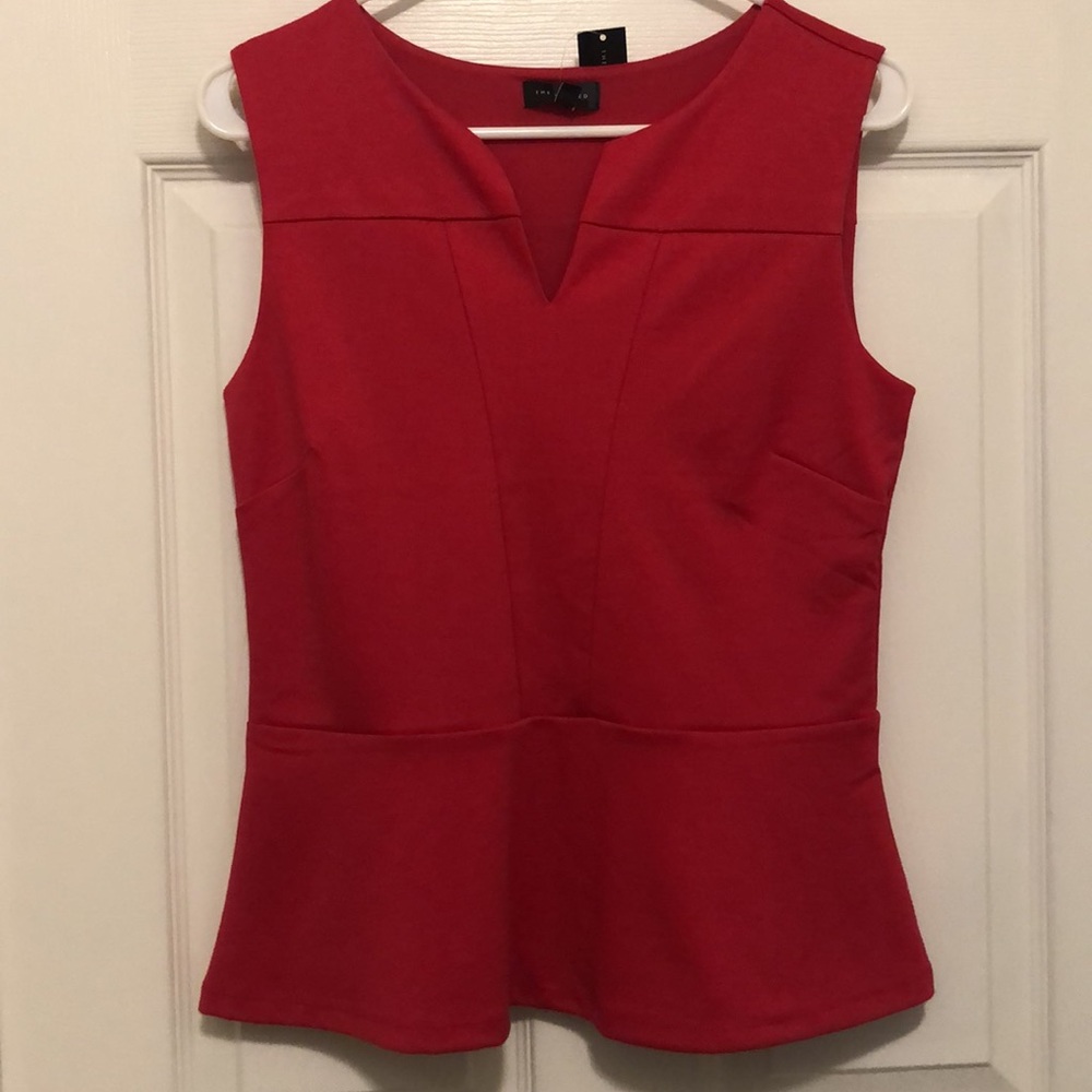 The Limited red peplum top, new with tags
